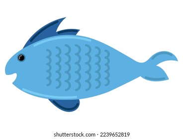 fish food icon isolated flat