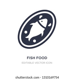 fish food icon on white background. Simple element illustration from Food concept. fish food icon symbol design.