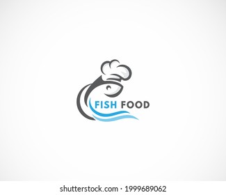 fish food logo creative design restaurant sea food