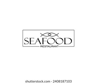 fish food logo design template
