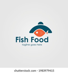 Fish Food Logo Template Design