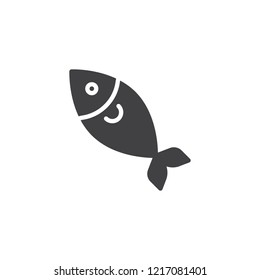 Fish food vector icon. filled flat sign for mobile concept and web design. Asian seafood simple solid icon. Fishing symbol, logo illustration. Pixel perfect vector graphics