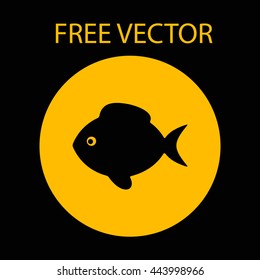 fish free vector style flat