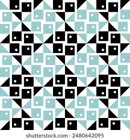 Patrón geométrico de peces sin costuras. Fondo abstracto de peces