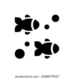Fish Glyph Icon. Fish Icon