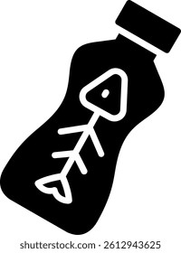 Fish Glyph Icon Vector Design