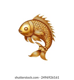 Fish gold, EPS,  Fish gold beautiful, fish illustrator