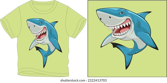 FISH IN HAPPPY MOOD. t shirt graphic design vector illustration \
