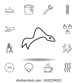 fish, harmony, spa outline icon. Detailed set of spa and relax illustrations icon. Can be used for web, logo, mobile app, UI, UX