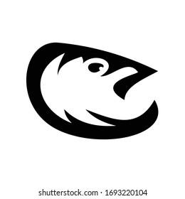 Plantilla de diseño de logotipo de cabeza de pescado