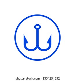 Fish hook icon