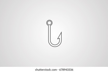 Fish hook icon