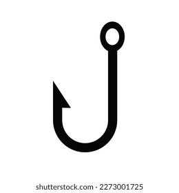 fish hook icon symbol vector design