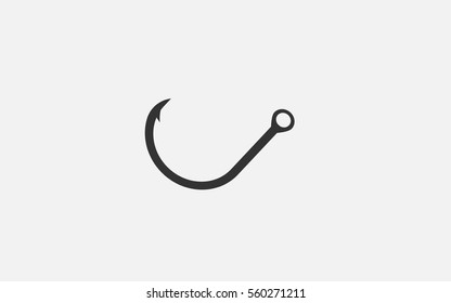 Fish hook icon Vector.