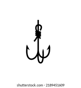 fish hook icon vector design templates 