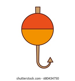 fish hook isolated icon