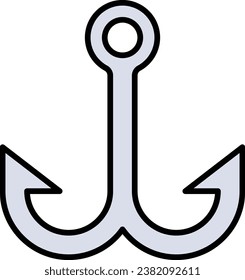 Fish Hook vector icon. Can be used for printing, mobile and web applications.
