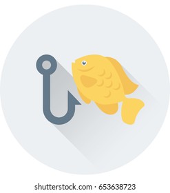 fish hunting Vector Icon
