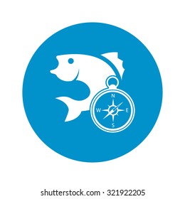 Fish icon. 