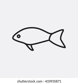 Fish Icon Stock Vector (Royalty Free) 433935871 | Shutterstock