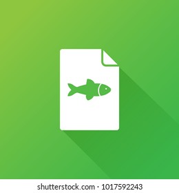 fish icon. animal sign