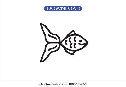 fish icon or big quality logo symbol