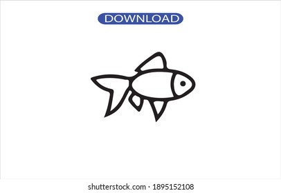 Fish Icon Or Big Quality Logo Symbol