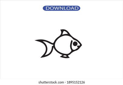 fish icon or big quality logo symbol