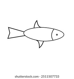 Fish icon or big quality logo symbol