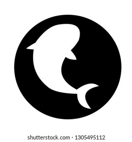 
fish icon in a circle