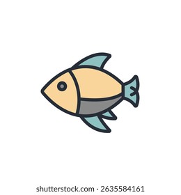 fish icon collection .estilo de design com fundo