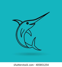 fish icon design 