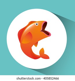 fish icon design 