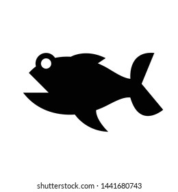 Fish icon design black icon