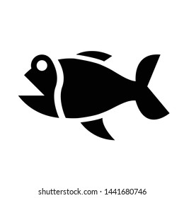 Fish icon design black icon