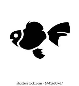 Fish icon design black icon