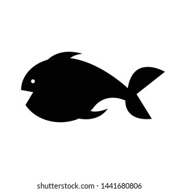 Fish icon design black icon