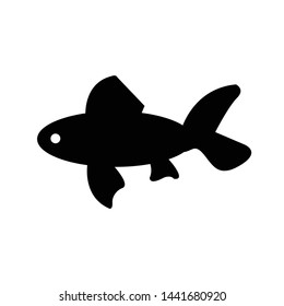Fish icon design black icon