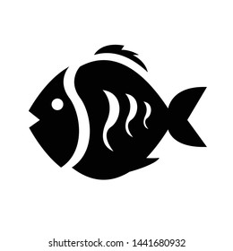 Fish icon design black icon
