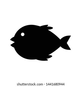Fish icon design black icon