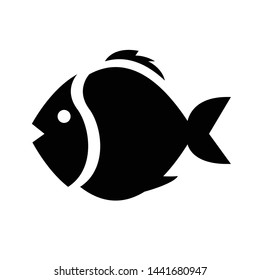 Fish icon design black icon