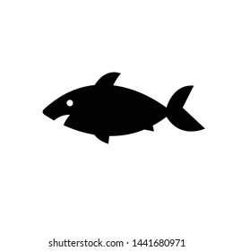 Fish icon design black icon