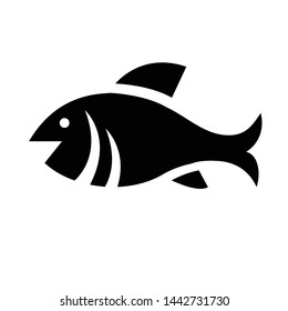 Fish icon design black icon