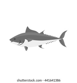 Fish icon design flat isolated