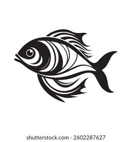 Fish icon design on a white background