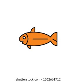 fish icon design template trendy