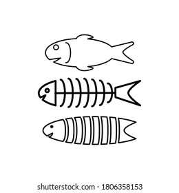 fish icon design, vector template