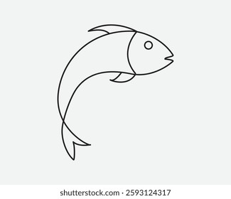 Fish icon ,dolphin fish icon vector flat style logo template