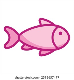 Fish Icon Element For Design