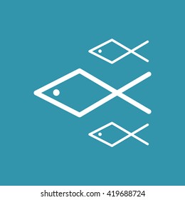 Fish Icon. Eps-10.